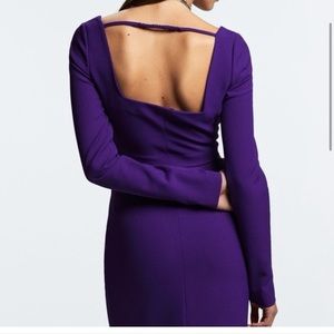 Zara Long Sleeve Tailored Crop Top